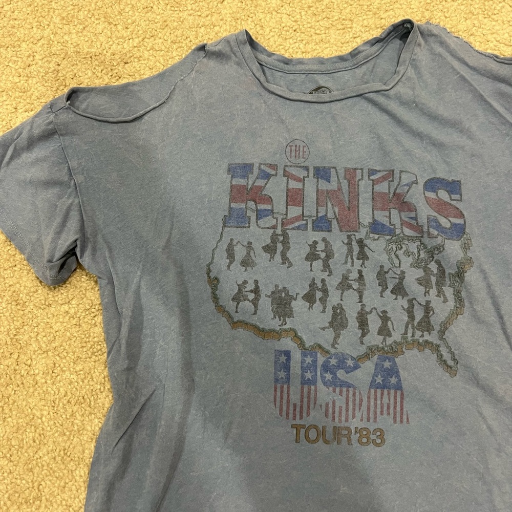 The Kinks USA tshirt size L with shoulder cutouts